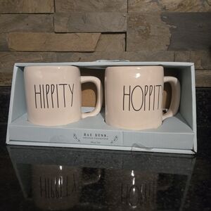 Rae Dunn Cream 'Hippity Hoppity' Mug Set